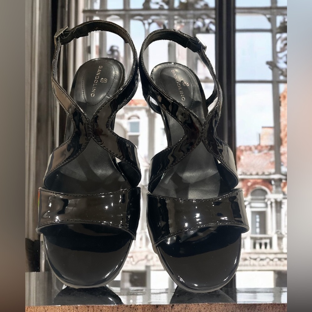 BANDOLINO Tamar Black Dress Sandals - Pre owned/never worn.  BLACK FRIDAY SALE